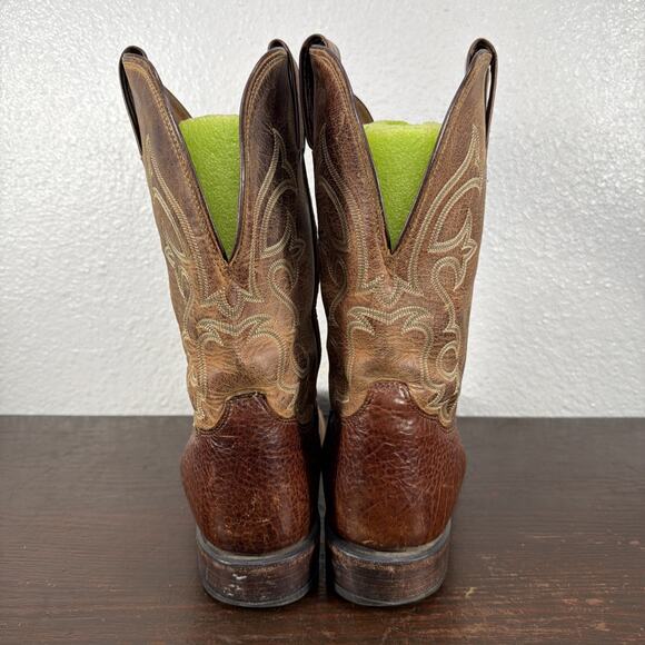 Tony Lama Men’s 7941 Cognac Conquistador 11 D Leather Western Cowboy Boots EUC main image 8